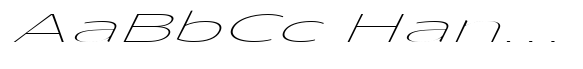 Glorytalk Sans Thin Italic Extra Expanded image
