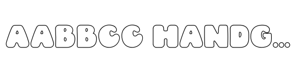 Peachy Delight Family Outlined font sample