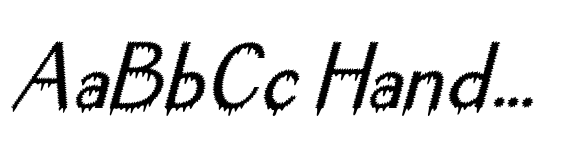 Spooky Adventure Italic font sample