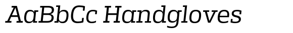 Miura Slab Regular Italic font sample