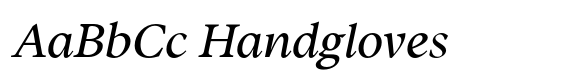 Inferi Regular Italic font sample