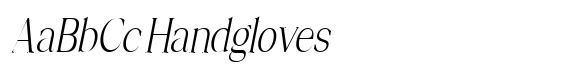 Mugnelis Extra Light Condensed Slant image