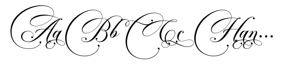 Bergstena Script Swashed font sample
