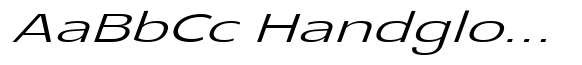 Glorytalk Sans Soft Light Italic Expanded image