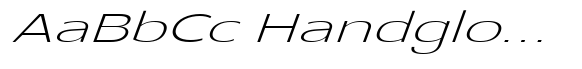 Glorytalk Sans Extra Light Italic Expanded image
