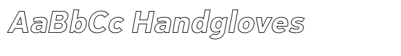 Exalted Extrabold Outline Italic image