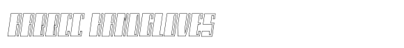 Monateb Black Outline Italic image