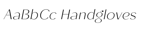 Roden Thin Italic font sample