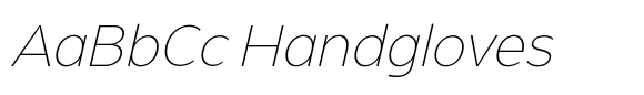 Gosent Thin Oblique font sample
