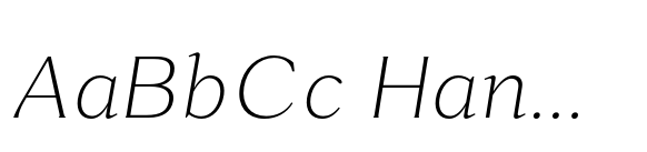 Rema Monde Extra Light Italic image