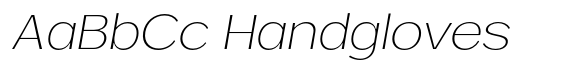 Venlury Extra Light Expanded Italic font sample