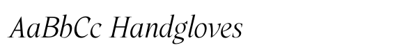 Fenoom Italic Light font sample