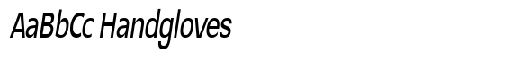 Glorytalk Sans Medium Italic Condensed image