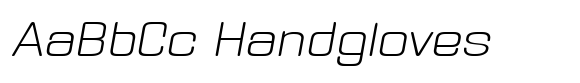 Rounvia Extra Light Expanded Italic image