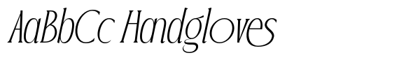 Postenia Italic font sample