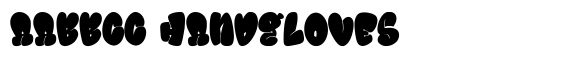 Lovezta font sample