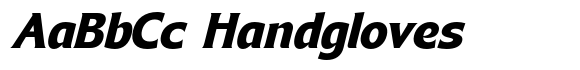 Bendara Bold Italic font sample