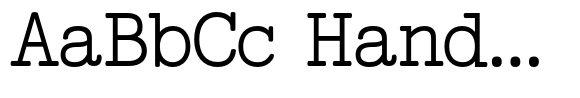 Feedbacker Typewriter Regular font sample