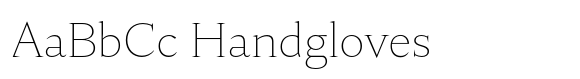 Nocturne Serif Thin font sample