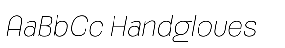 Honking Thin Italic font sample