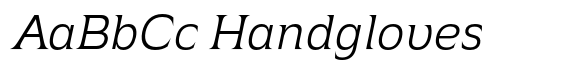 Atsanee Light Italic font sample