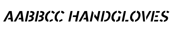 Renau Stencil Regular Italic image