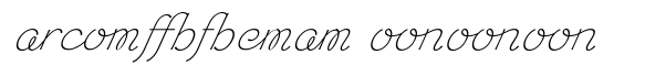 Chic Hand Ligatures Bold Slanted image