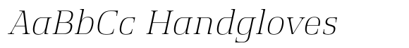 Suwannason Extra Light Italic font sample