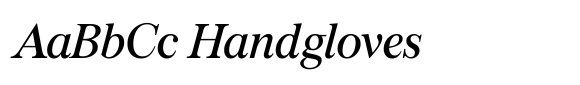 Burgess Variable Italic image