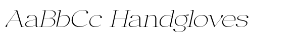 Anglica Serif Extra Light Ultra Expa Slanted image