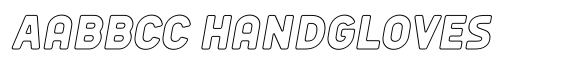 Sandport Condensed Bold Outline Italic image