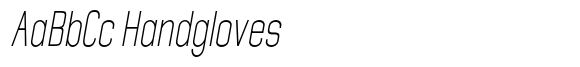 Giselax Thin Condensed Slanted image