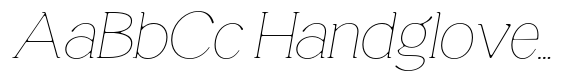 Magres Soft Thin Expanded Italic image