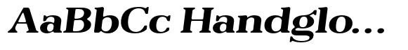 Reigans Soft Bold Expanded Italic image