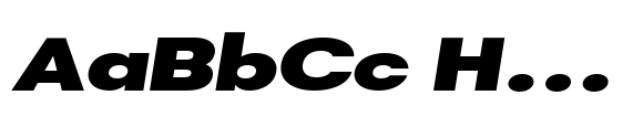 DTF Vectra Neue Black Expanded Italic image