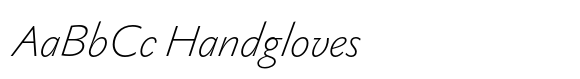 Gaultier Ultra Light Italic font sample