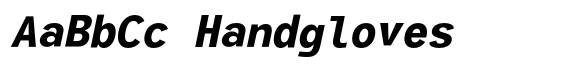 Glamure Mono Bold Italic image
