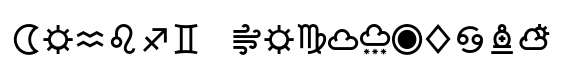 Jornada Symbols Heavy font sample