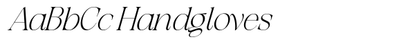 Exactly Thin Italic font sample
