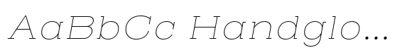 Henderson Slab Thin Italic image