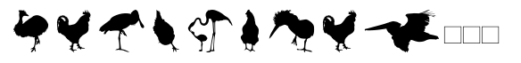Feathery font sample