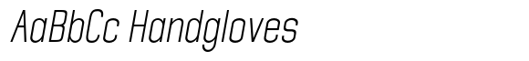 Giselax ExtraLight SemiCondensed Italic image