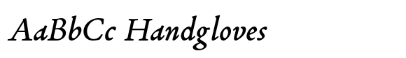 Poliphili Italic font sample