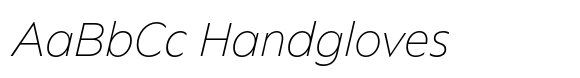 Marie Sans Thin Italic image