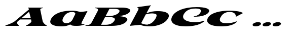 Astone Nisam Italic Extra Expanded Slant Italic image