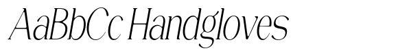 Magres Soft Light Condensed Italic image