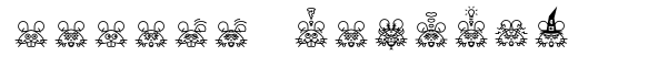 Garcia Toons Mouse font sample