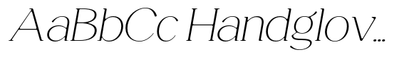 Magres Soft ExtraLight Expanded Italic image