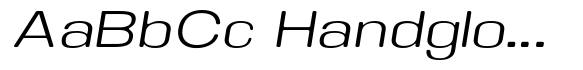 Braskion Soft ExtraLight Expanded Italic image