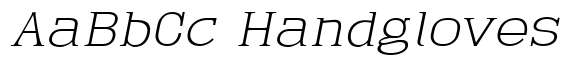Gatron Thin Semi Expanded Italic image